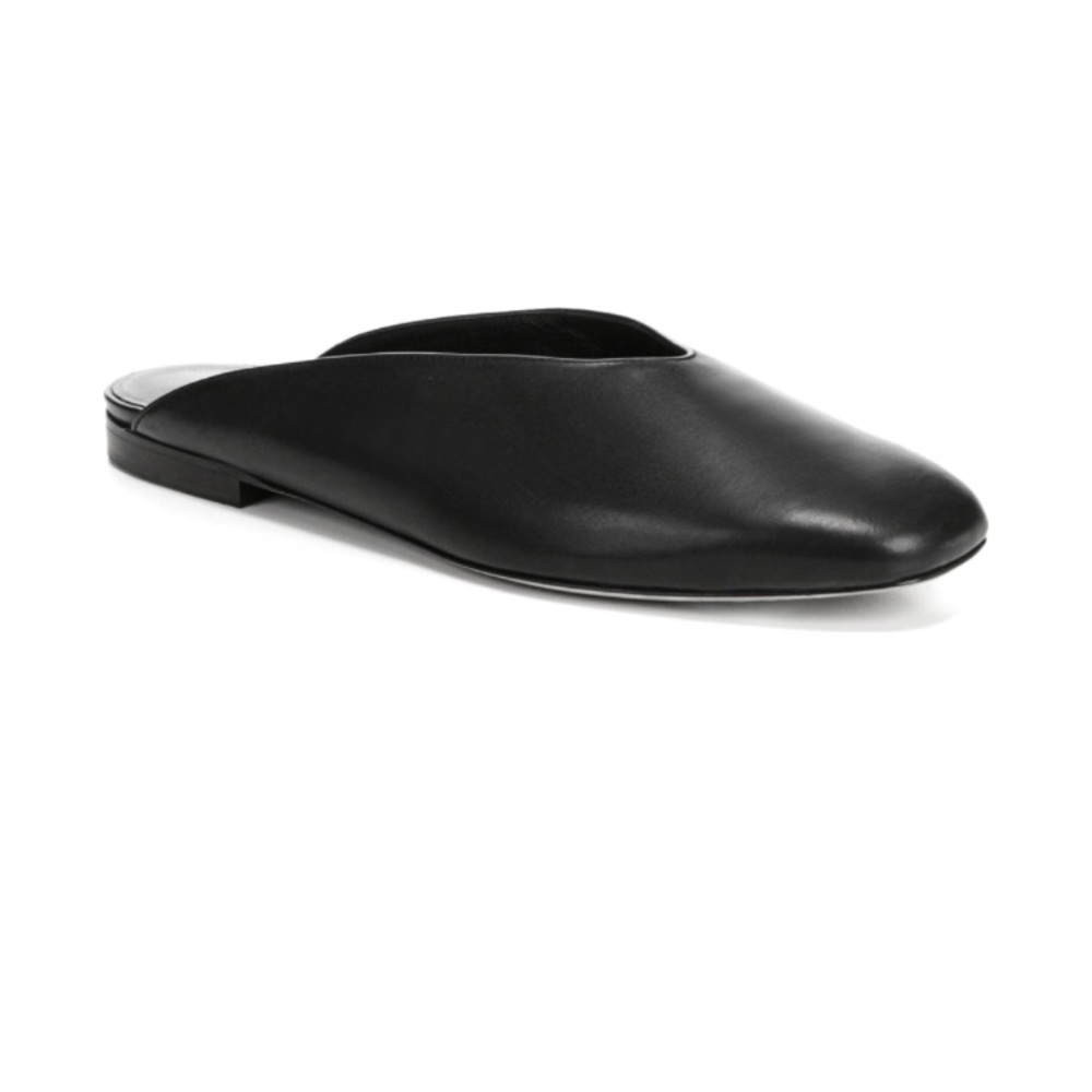💥SOLD💥 Vince Levins V-Cut Leather Mule Flat